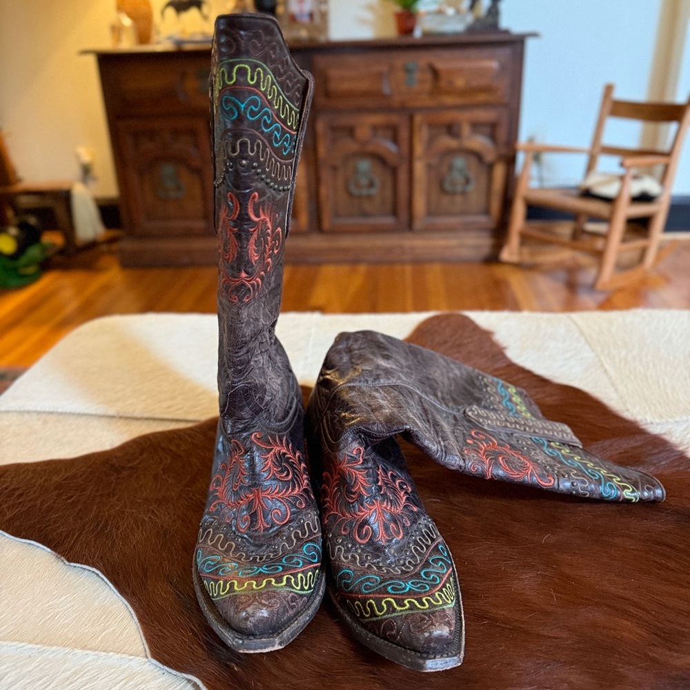 Old Gringo Brown Zarape Cowboy Boots